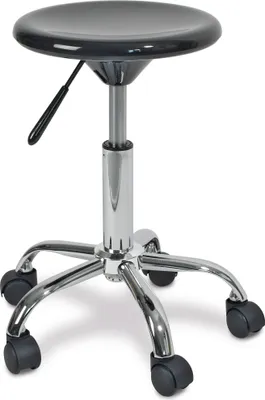 Produktbild von Arbeitsdrehhocker, Sitz aus ABS-Kunststoff, Höhe 490-630 mm, Sitz-Ø 320 mm