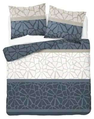Produktbild von Bettwäsche, Flanellbettwäsche, Warm, Für den Winter 200x220 6038a Blau, Blumen, KI-generiertes Bild