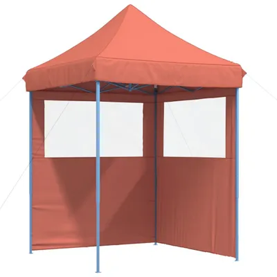 Immagine prodotto di vidaXL Tenda pop-up pieghevole per feste con 2 pannelli laterali rosso terracotta