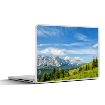 Produktbild von MuchoWow® Laptop Aufkleber Sticker Cover Alpen - Berge - Gras 30x22 cm - Laptop-Sticker