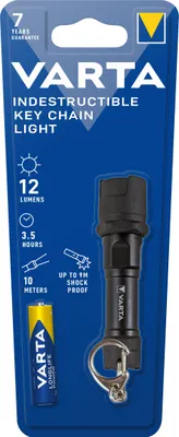 Produktbild von Varta 16701 101 421, Schlüsselanhänger-Blinklicht, Schwarz, Gummi, 9 m, IPX4, LED