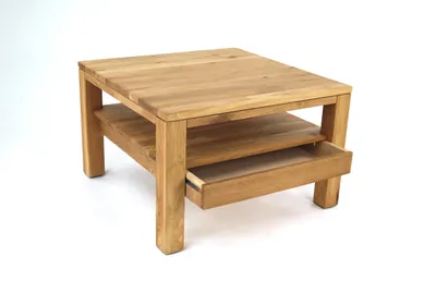 Produktbild von Couchtisch >2152< in Eiche, Gestell Eiche - 70x48x70cm (BxHxT)