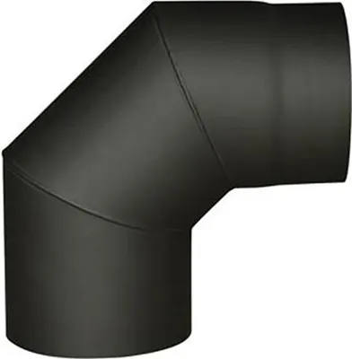 Immagine prodotto di gomito di fumo 130mm/90d.t.1,5mm NERO
