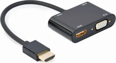 Produktbild von Gembird A-HDMIM-HDMIFVGAF-01 Schnittstellenkarte/Adapter HDMI VGA