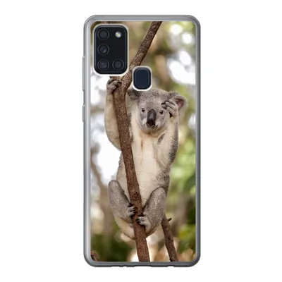 Produktbild von MuchoWow® Handyhülle Schutzhülle Hülle für Samsung Galaxy A21s Koala - Äste - Tier - Kinder - Jungen - Mädchen Silikon Softcase Handy Hülle - Hartschale