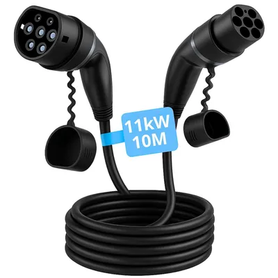 Produktbild von Loady Typ 2 Ladekabel 11kW, 3-phasig, 10m, Modus 3, 16A,  Typ 2 auf Typ 2 Ladekabel - Mit Ladekabel-Tasche
