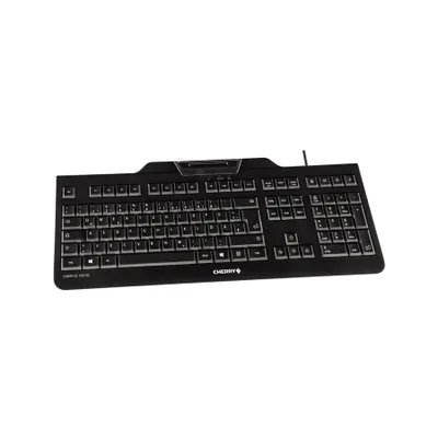 Produktbild von CHERRY KC 1000 SC, Volle Größe (100%), Kabelgebunden, USB, AZERTY, Schwarz