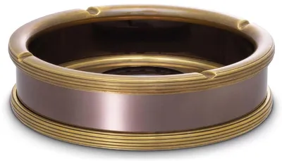 Immagine prodotto di Casa Padrino posacenere vintage in ottone/bronzo Ø 18 x H. 5 cm - Posacenere rotondo in ottone - Accessori decorativi - Qualità lusso