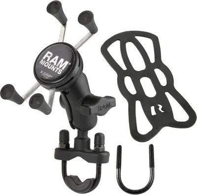 Produktbild von RAM MOUNTS X-Grip® Short Arm Phone Holder with Handlebar U-Bolt Base