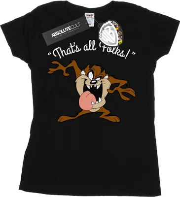 Produktbild von Looney Tunes - "That´s All Folks" T-Shirt für Damen BI1223 (S) (Schwarz)
