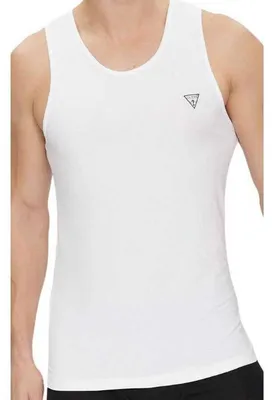 Produktbild von Guess - Ärmelloses Oberteil für Herren, Breit Gurte NA298 (XXL) (Weiß)