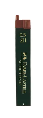 Produktbild von FABER-CASTELL Druckbleistift Minen Super Polymer 9065 S 2H 12 Minen 0,5 mm