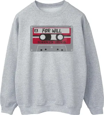 Produktbild von Netflix - "Stranger Things Cassette For Will" Sweatshirt für Herren BI44954 (S) (Grau)