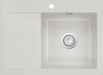 Produktbild von Flächenbündige Spüle MERA 70 F Alu mit Becken rechts u. Handbetätigung