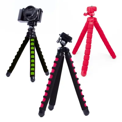 Zdjęcie produktu dla XSories Big Bendy Monochrome, 3 x noga, Czerwony, 27 cm, 170 g