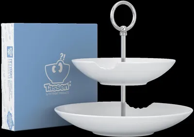 Produktbild von FIFTYEIGHT Food-Tempel 2 Stufig, tiefe Teller mit Biss