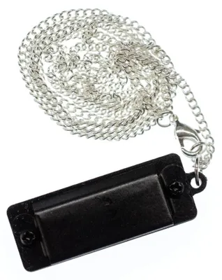 Produktbild von Mundharmonika Kette Halskette Spielbar Harmonika Blues Miniblings 60cm Schwarz