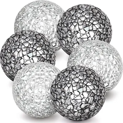 Zdjęcie produktu dla Szklane kule mozaikowe, solidne, 6 cm, dekoracja do domu