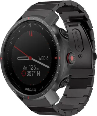 Produktbild von Strap-it Metallarmband - Kompatibel mit Polar Grit X ProArmband Ersatzarmband Edelstahl Gliederarmband Sportuhr zubehör für smartwatch 22mm Armband Schwarz