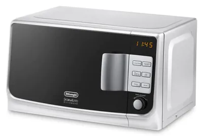 Produktbild von Delonghi MW20G Mikrowelle, Weiß, 700 Watt, 20 l Volumen, 44 cm Breite, Auftauautomatik, Grillfunktion