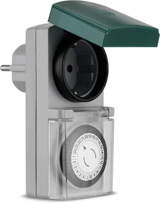 Produktbild von REV Zeitschaltuhr mechanisch Outdoor, schwarz      0025700409