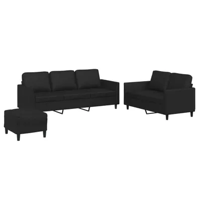 Produktbild von VidaXL 3201765, Schwarz, Schaum, Kunstleder, Metall, Polywood, Textil, 2 m, 77 cm, 80 cm