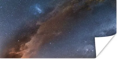 Produktbild von MuchoWow® Poster Sterne im Weltraum 40x20 cm - Poster für die Wand - Poster Schlafzimmer