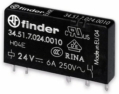 Obrázok produktu pre FINDER Relé 34.51, 60 V-, 1xUM, 6 A