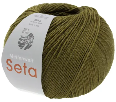 Produktbild von Lana Grossa - Meilenweit 100g Seta 0046 moosgrün