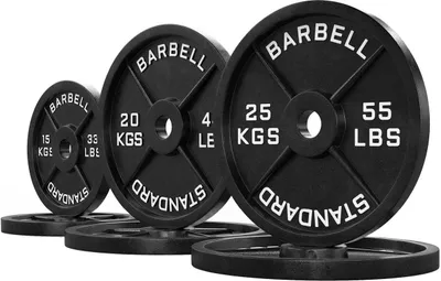 Produktbild von ATLETICA Iron Plates Set | 120 kg Set ∣ 2 x 15 kg ∣ 2 x 20 kg ∣ 2 x 25 kg ∣ Gusseisen Hantelscheiben