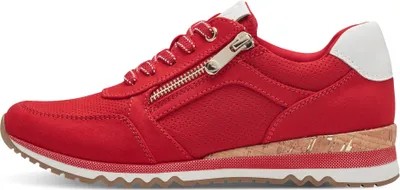 Produktbild von MARCO TOZZI Damen Schnürschuh Korkoptik Sneaker Reißverschluss 2-23781-41, Größe:42 EU, Farbe:Rot
