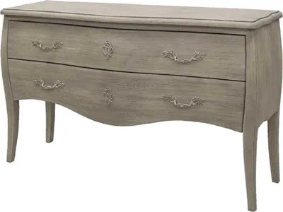 Produktbild von Casa Padrino Luxus Landhausstil Massivholz Kommode mit 2 Schubladen Grau - Handgefertigte Landhausstil Möbel - Luxus Qualität