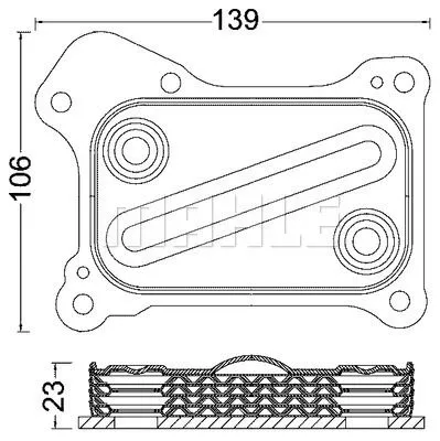 Obrázek produktu pro Chladič Oleje Opel Corsa 1.3Cdti 06-