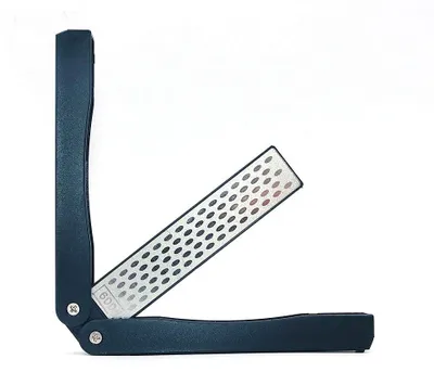 Tragbarer Messerschärfer, doppelseitig, Diamant, schwarz