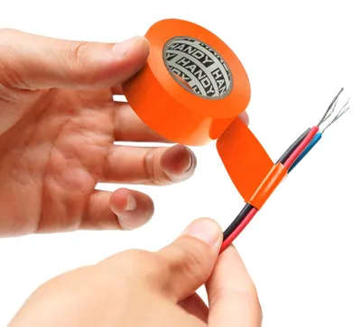 Produktbild von 10× Isolierband Orange 10 m × 19 mm – Set mit 10 Rollen – PVC-Elektroisolierband zur Kabelisolierung und zum Schutz – Bis >600 V – Für Installation und Reparatur [11096OR]