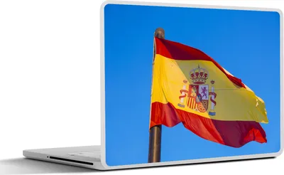 Produktbild von MuchoWow® Laptop Aufkleber Sticker Cover Die Nationalflagge von Spanien 30x22 cm - Laptop-Sticker