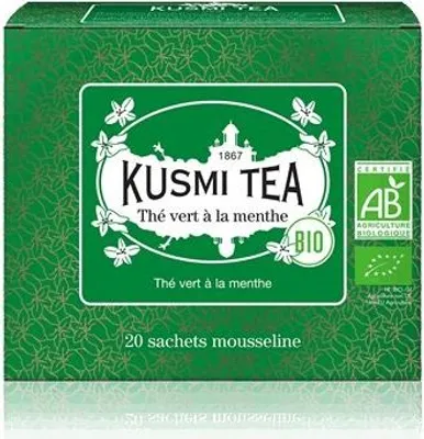 Produktbild von Kusmi Tea Grüner Tee mit Spearmint, 40g – Aromatischer Kräutertee, -Qualität