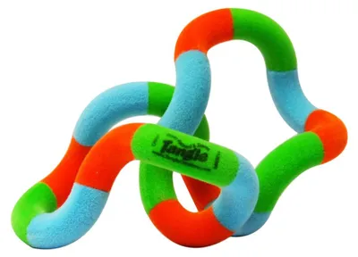 Produktbild von Tangle Fidget Spielzeug Jr. Fuzzies sensorisch multicolor orange