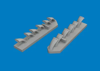 Immagine prodotto di EDUARD ED6481199 - Tubi di scarico per Focke-Wulf Fw-190D-9, scala 1/48