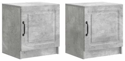 Immagine prodotto di Armadio da Notte 2 pcs Grigio Cemento 43 x 34,5 x 47 cm
