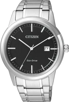 A close-up studio shot of a men's wristwatch.