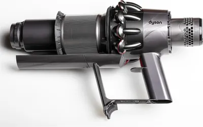 A close-up, studio shot of a vacuum cleaner part against a white background.