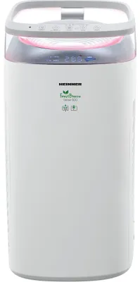 Obrázek produktu pro Čistič vzduchu Heinner HPA-M500, CADR 500 m3/h, 35 W, dotykové ovládání, tichý režim, vícevrstvý filtr, dvojitý systém čištění, indikátor kvality vzduchu, bílá