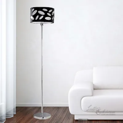 Obrázek produktu pro moderní stojací lampa chrom černá elegantní lampa do obývacího pokoje lampa do obývacího pokoje s nožním spínačem krásný design