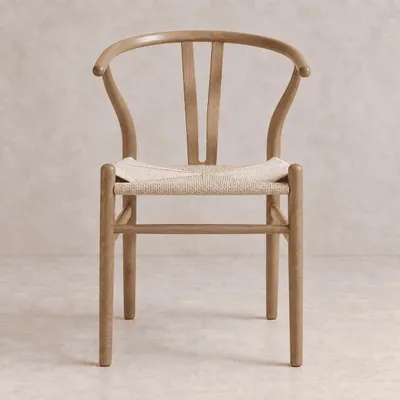 Produktbild von LIMHOME Esszimmerstuhl SW012 (Packung, 1 St), Eschenholzrahmen mit Sitzfläche aus Papierschnur, Natur hell