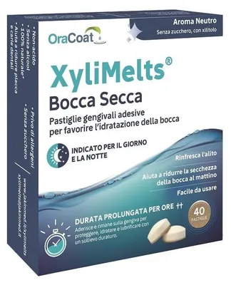 Produktbild von XYLIMELTS 40 Lutschtabletten, neutraler Geschmack