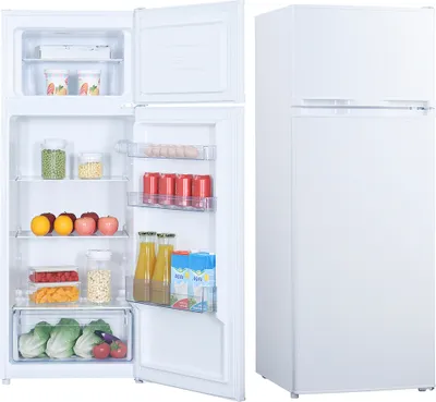 Produktbild von PKM GK212 W Kühl-Gefrierkombination Kühlschrank 169l Nutzinhalt Kühlteil, 37l Nutzinhalt Gefrierteil, 54,5cm Breite, weiß