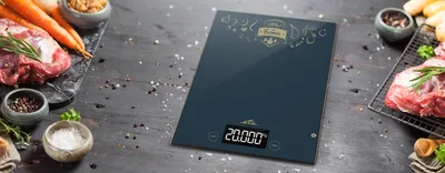 Produktbild von ETA Küchenwaage FARMER ETA477790000, Touch-Display, TARE Funktion-Zuwiegen, bis 20 Kg, Mess-Einheit 1g