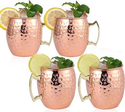 Produktbild von INF Elegantes Cocktailglas aus gehämmertem Kupfer M