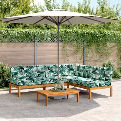 Produktbild von Schlichtes 4-tlg. Garten-Sofagarnitur aus Paletten mit Kissen Akazienholz Gartensofas CHY992769